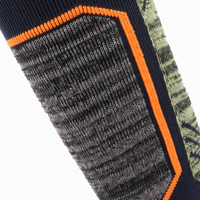 Chaussettes de sport d'extérieur mi-mollet OEM en mélange de coton et de polyester, anti-humidité, rembourrées, pour le ski et la randonnée, pour hommes, design personnalisé