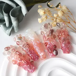 Luxury Handmade Long Nail Designs 3d Press On Nails For Cool Girls