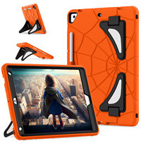 Étui antichoc robuste pour iPad 10.2 7e, 8e, 9e génération (2019, 2020, 2021) avec support pliable et bandoulière, design animé pour enfants