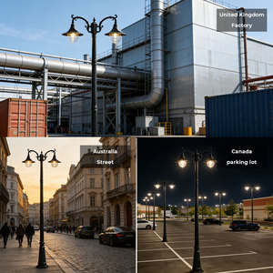 <span class=keywords><strong>Lampadaire</strong></span> LED robuste de style antique pour jardin, étanche IP65, en aluminium, pour éclairage urbain et <span class=keywords><strong>public</strong></span> - Product Image 4