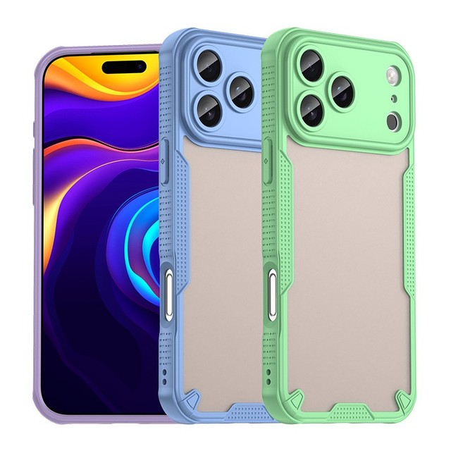 Hybrid Rugged Protective Armor Phone Cover for iPhone 17 Pro Max 17 Air 16 Pro 16e 15 14 Plus 13 12 Mini 11 Pro Shockproof Case