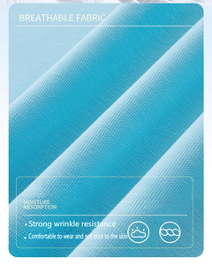 เสื้อยืดสำหรับเล่นกอล์ฟผ้าฝ้ายถักแบบยูนิเซ็กซ์แห้งเร็วระบายอากาศได้ดีปักโลโก้ได้ตามต้องการสำหรับธุรกิจกอล์ฟ100% - Product Image 6