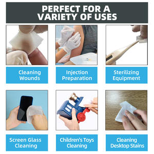 Usine directe écologique 1 pièce 70% <span class=keywords><strong>alcool</strong></span> lingette humide 99.9% taux de stérilisation efficace pour les voitures Alcoh tampon d'<span class=keywords><strong>alcool</strong></span> et écouvillon - Product Image 6