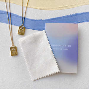 Chiffon de <span class=keywords><strong>nettoyage</strong></span> pour bijoux de voyage de luxe dans une enveloppe en papier, logo personnalisé imprimé, polisseur de bijoux en microfibre - Product Image 3