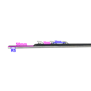 Eje de aleta de pesca submarina de 8.5mm con púas, de 100cm a 200cm, de acero inoxidable 17-4, para pesca, tipo Single <span class=keywords><strong>Flopper</strong></span> - Product Image 2