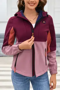 Hot Selling Fashion Women's Outdoor Fitness Sportswear Waterproof Breathable Cropped Hooded Jackets