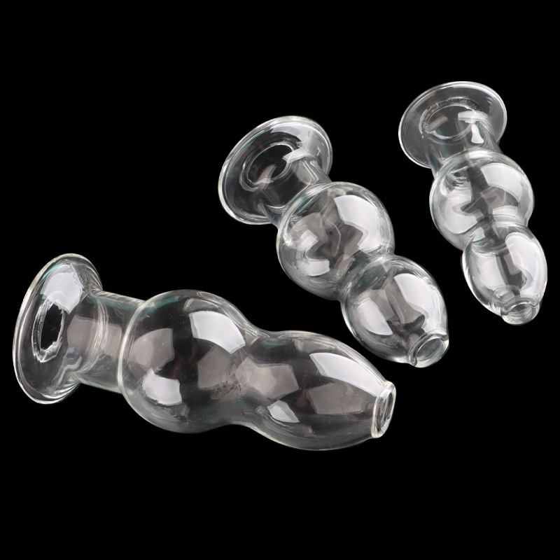 Clear Glass Anal Plugs - Enhance Sexual Masturbation Clear Glass Anal Plugs - Enhance Sexual Masturbation