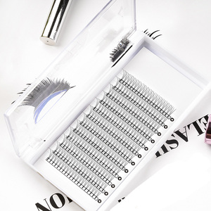 Kits de <span class=keywords><strong>cils</strong></span> en volume en cachemire noir mat, extensions de <span class=keywords><strong>cils</strong></span> individuels en grappes, éventails faits à la main, plateaux de <span class=keywords><strong>cils</strong></span> - Product Image 1