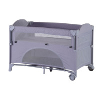 Parc pour bébé portable en métal, norme européenne moderne, utilisation intérieure/extérieure pour enfants de 0 à 3 ans, lit de voyage sécurisé