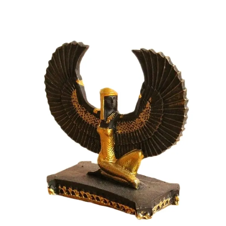 De resina manualidades Antiguo Egipto Isis diosa estatua decoración del hogar
