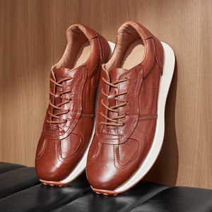 Zapatos de traje de cuero genuino de vaca hechos a mano de alta calidad para hombre, calzado Formal para <span class=keywords><strong>boda</strong></span>, oficina, carrera, verano, zapatos de vestir para hombre, Oxford - Product Image 2