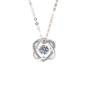 Collier pendentif classique en moissanite VVS1, bijoux en argent sterling S925 de haute qualité pour femmes et dames - Product Image 1