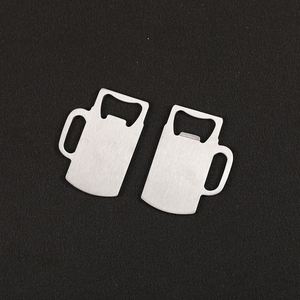 Abridor de Botellas de Cerveza de Acero Inoxidable con Forma Personalizada, Diseño de Taza, Abridor Metálico - Product Image 6