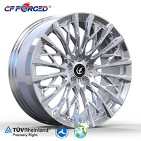 Jantes en alliage forgé personnalisées CF FORGED, polies argentées, 16-24 pouces, 20 mm ET PCD pour Alfa Romeo