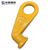 Crochets de levage pour conteneurs OEM, crochets de levage G80 forgés thermolaqués, type droit, gauche, droit
