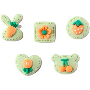 Décorations en résine plastique faites à la main pour la Pâques, accessoires de bricolage, formes de carotte, lapin, cerise, ours - Product Image 5