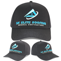 Casquette HS41 OEM personnalisée avec logo brodé, 5 panneaux, visière incurvée, séchage rapide, imperméable, découpe laser, pour le cyclisme et les activités de plein air