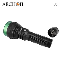 ARCHON J3 Lampe de plongée verte + lumière blanche 2 en 1, lumière de plongée max 5000LM, haute luminosité, batterie rechargeable intégrée