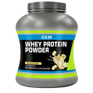 カスタムロゴ入り筋肉増強プロテインサプリメント 高含有量 免疫力向上 体重増加 大人用ホエイプロテインパウダー - Product Image 1