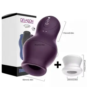 Venda quente Automatic Sucking Male Machine Oral Vaginal impermeável Penis Vibrador Masturbação Cup Sex Toys fornecedor para homens