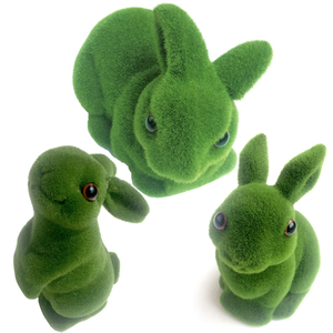 ウサギハロウィンの装飾のための安価なフロック素敵なモス人工動物 - Product Image 5