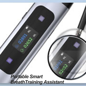 SSHTANG Tragbarer Atemmonitor aus Aluminiumlegierung APP Echtzeit-Lungenfunktionsanzeige Zweikanalige Ein-/Ausatemfunktion 3 Widerstandsstufen - Product Image 2