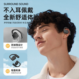 Auriculares Bluetooth de Oreja Abierta Inalámbricos Tipo Gancho con Pantalla LED, 9h de Duración de Batería, Bluetooth 5.3, Llamadas de Alta Calidad - Product Image 3