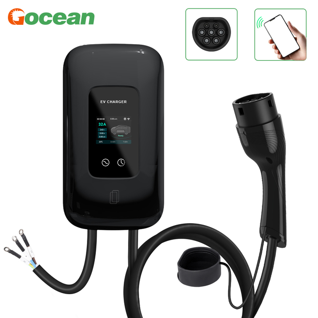 Gocean Factory Price Ev Chargers Home Use OEM ODM 7kw 11kw 22kw Type 2 Electric Car EV Charging Station Wallbox EV Charger