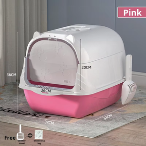 Litière pour chat extra large, en plastique, durable, bon marché, à conception fermée <span class=keywords><strong>automatique</strong></span>, semi-fermée, entièrement fermée, sur mesure, vente en gros par le fabricant - Product Image 4