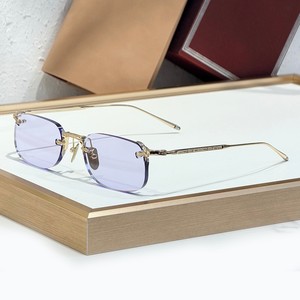 Occhiali da Sole Unisex <span class=keywords><strong>FONDA</strong></span> Senza Montatura, Stile Lusso Leggero Europeo-Americano, Fatti a Mano in Giappone, Protezione UV400, Moda da Viaggio - Product Image 6