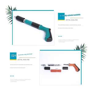 Mini cloueuse manuelle sans fil, puissante, pour murs en béton, clous en acier, <span class=keywords><strong>pistolet</strong></span> de tir, outil électrique, cloueuse Ramset pour le bois - Product Image 5