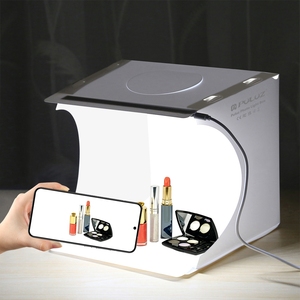 Tenda Studio Fotografico Pieghevole PULUZ 20cm 550LM con 2 Sfondi, Alimentazione USB, per Riprese di Prodotti per Piccole Imprese - Product Image 2