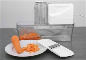 Trancheuse à légumes, préparateur de salades, trancheuse multifonctionnelle, mandoline <span class=keywords><strong>électrique</strong></span>, <span class=keywords><strong>râpe</strong></span> - Product Image 5