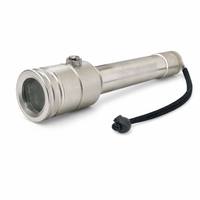 Lampe torche tactique étanche IP66, anti-explosion, design ergonomique avec capuchon arrière moleté, utilisation en cas de secours