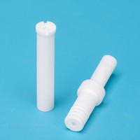 95% Alumina Ceramic Threaded Part Industrial Al2o3 Screwed Rod with Flange