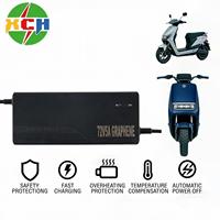 Chargeur de vélo électrique au graphène 72V 5A avec compensation de température à charge rapide, certifié CE ROHS