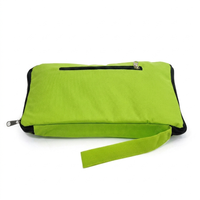 Sac de courses pliable en tissu polyester tout neuf, pratique, avec roulettes et fermeture éclair, taille moyenne
