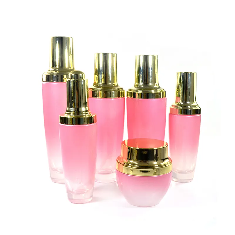 Cosmetische Verpakking 30Ml 50Ml Etherische Olie Dropper Fles Parfum Flessen Roze Glas Zalfpotje