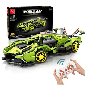 1:14 Schaal Rc Race Auto Kits Bouw Speelgoed Afstandsbediening Model Auto Bouwstenen Sets Voor Kinderen