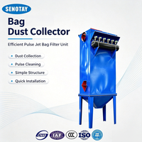 Nouvel unité de filtration à sacs industriel DMC à jet pulsé, compacte, monobloc avec ventilateur pour usine chimique SENOTAY