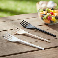 Greenday Aanpasbare Ecologische CPLA/PLA Vliegtuigbestek Vork voor Feesten Taart Dessert Fruit Composteerbaar 6"/6.5" CPLA Vork