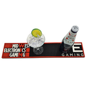 Customizable Silicone PVC Bar <b>Mat</b> Rubber <b>Beer</b> Spill Pad Pub Rail <b>Mat</b> Drip Tray Non Slip Counter Service <b>Mat</b> Placemat Coaster - Product Image 3