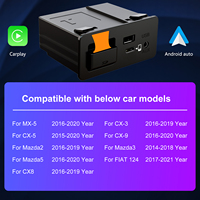 Kit de rétrofit CarPlay et Android Auto pour Mazda, TK78-66-9U0C Hub multimédia OEM compatible avec le système MZD Connect, compatible avec Mazda 2/3/6