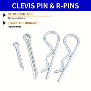 Pasadores Clevis y Pasadores R de Hierro Galvanizado, Resistentes a la Corrosión, Alta Dureza, Uso General - Product Image 1