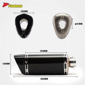 Système d'échappement complet pour moto, <span class=keywords><strong>prix</strong></span> de gros Forsound Factory, en acier inoxydable, avec tuyau intermédiaire avant et silencieux en carbone pour <span class=keywords><strong>Yamaha</strong></span> <span class=keywords><strong>R3</strong></span> - Product Image 6