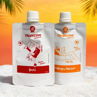 Sachet Doypack Personnalisé Imprimé Qualité Alimentaire avec Bec Verseur pour Emballage de Lait, Yaourt, Jus de Fruits et Boissons – Vente en Gros