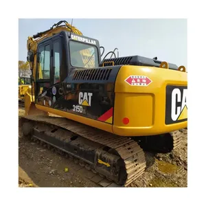 Casi nuevo tiempo de trabajo corto usado Caterpillar CAT315D2L excavadora para Venta barata CAT312 CAT315C