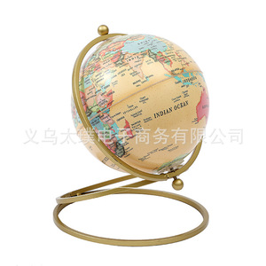 Antique-style English <b>globe</b> ornament, creative retro color, suitable for student desks and offices. - Product Image 2