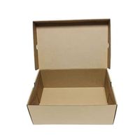 Boîte à chaussures en carton ondulé empilable personnalisée avec impression écologique, ruban à cordon, accessoires pour supermarché de luxe
