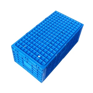 QS Foldable Egg Crate <strong>Large</strong> Mesh Vented Plastic <strong>Storage</strong> <strong>Basket</strong> Collapsible Plastic Moving <strong>Basket</strong> Tote for Fruit Vegetables - Product Image 4
